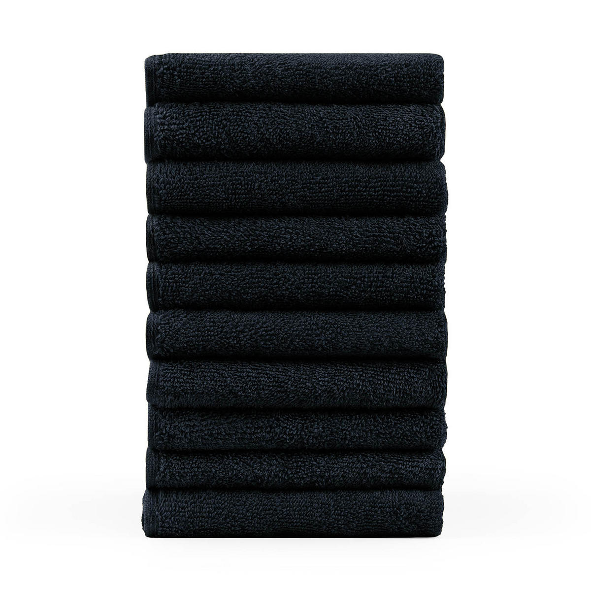 RUČNÍK PRO HOSTY sada 10 ks, 10x ručník pro hosty 30/30 cm, tmavomodrá - tmavomodrá, textil (30/30cm) - Blumtal