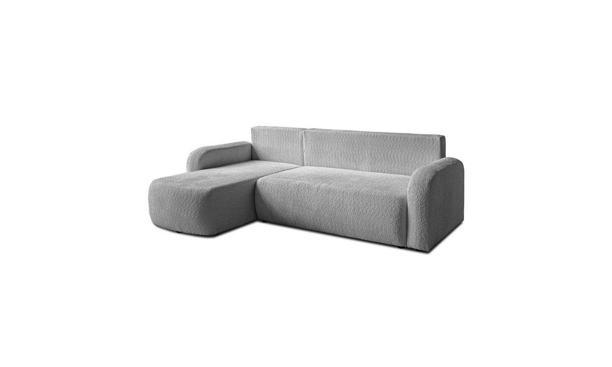 ECKSOFA PALOMA L 235/155/85 cm Coral 75 - Grau, Textil (235/155cm) - Lookway