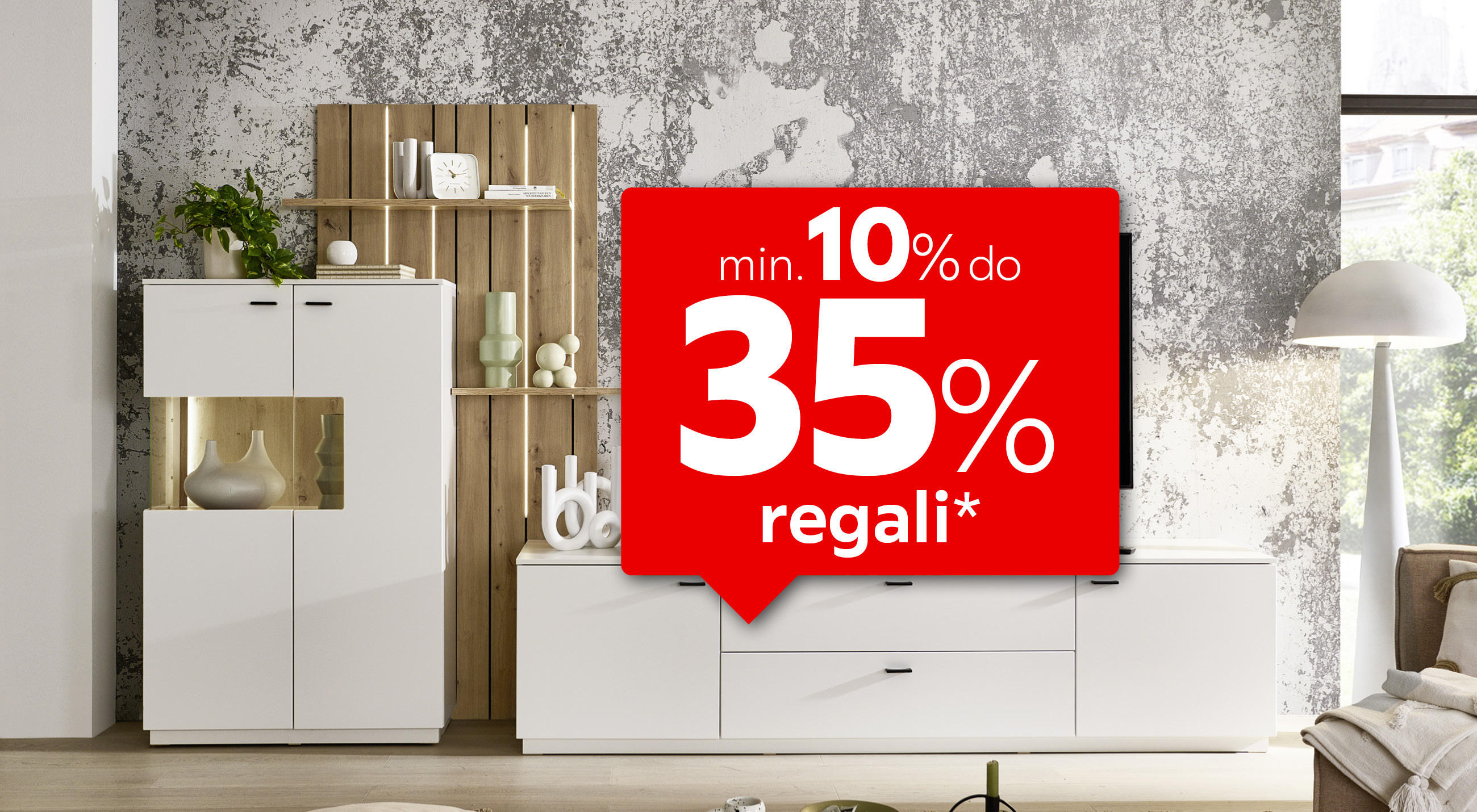 min. 10% do 35% regali*