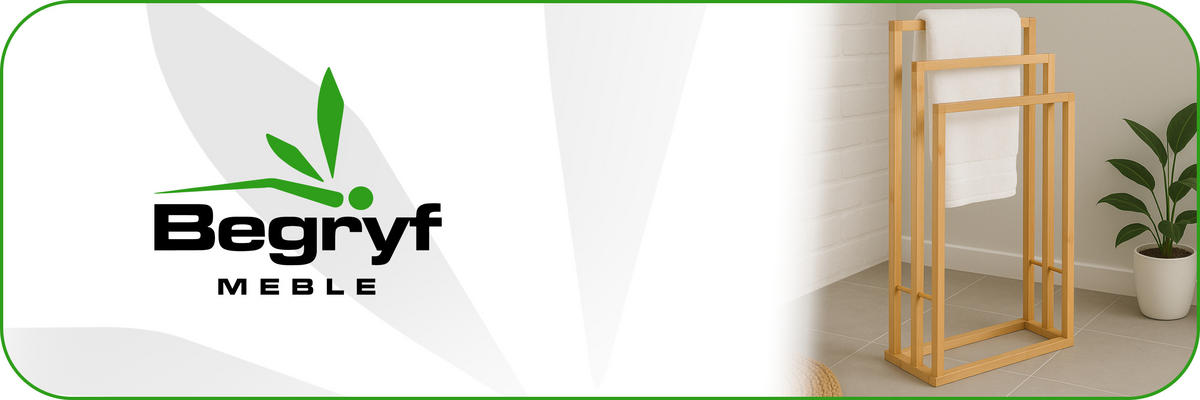 HANDTUCHSTÄNDER Bambus Metall Schwarz Natur 81,5x42x24 cm - Schwarz/Naturfarben, Holz (42/81.5/24cm) - Begryf