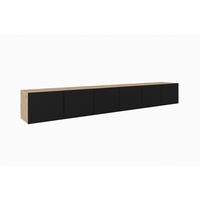 TV-SCHRANK LIO - Schwarz/Eiche Artisan, Holzwerkstoff (300/41/40cm) - Meblini