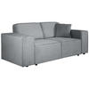 2-SITZER SOFA Pedro ohne Schlaffunktion hellgrau - Hellgrau/Schwarz, Textil (185/75/88cm) - Beautysofa