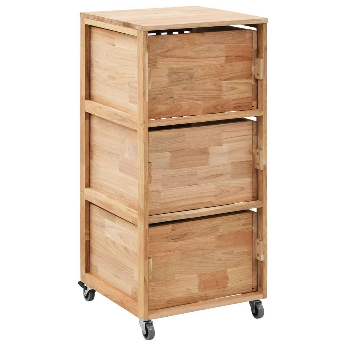 BADSCHRANK 41/41/91 Cm Massivholz Walnuss - Eichefarben, Holz (41/91/41cm) - vidaXL