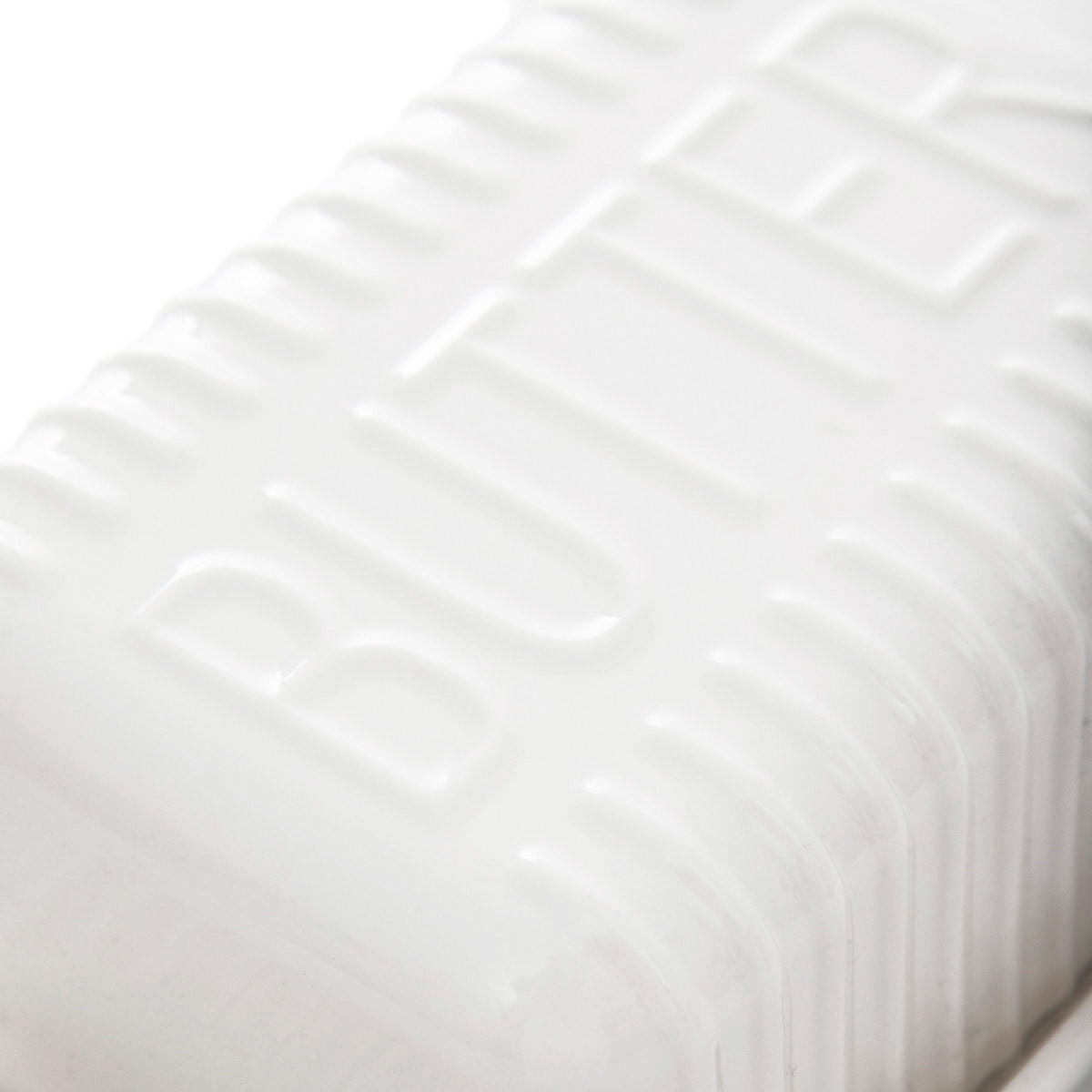 BUTTERDOSE Felis weiß 22/13/7 cm - Weiß, Keramik (13/7/22cm) - Homla