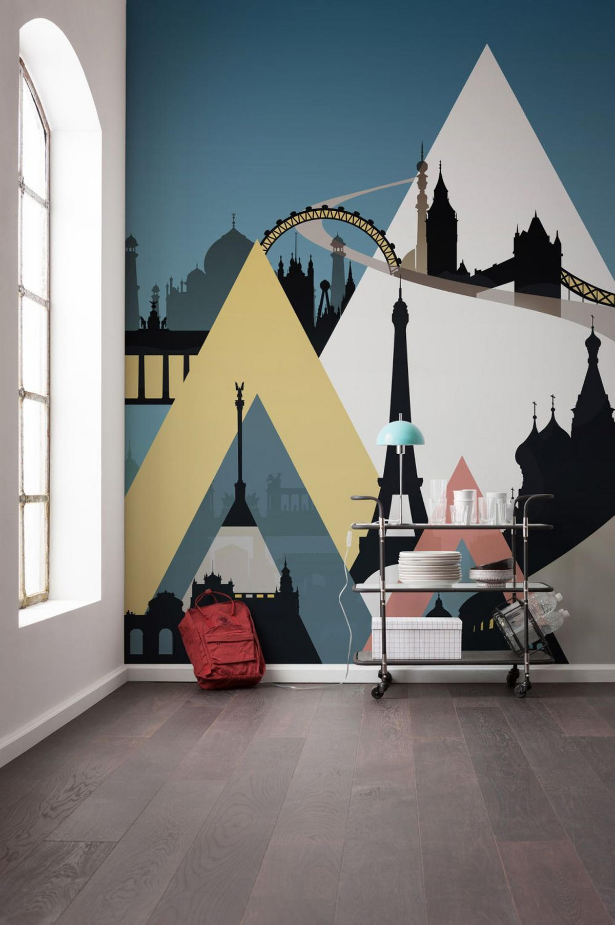 FOTOTAPETE Stadtbild 300 x 280 cm - Multicolor, Papier (300/280cm) - Sanders & Sanders