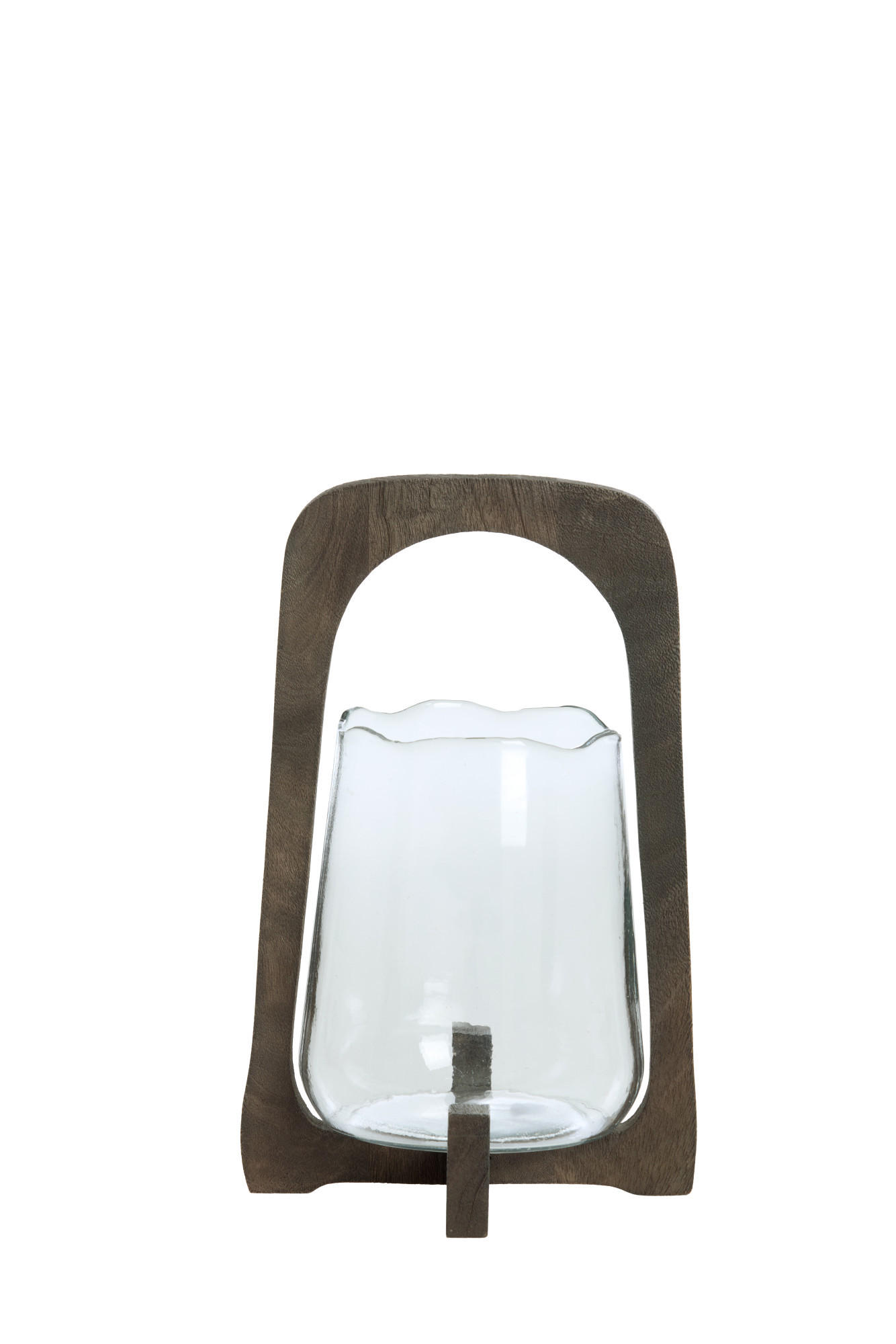 WINDLICHT Anosy Braun Ø21,5/35 cm - Dunkelbraun, Holz (21.5/35/21.5cm) - Light & Living