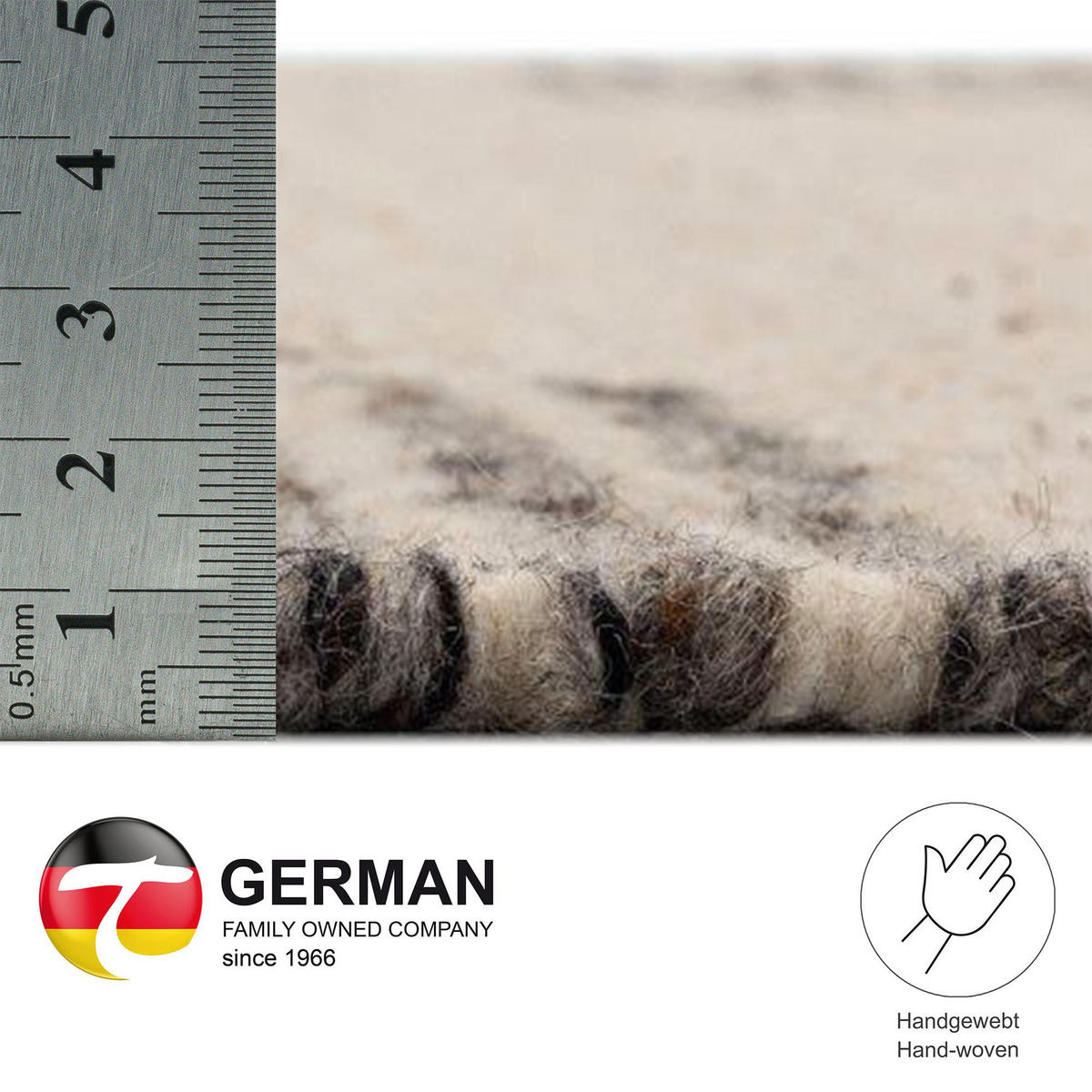 HANDWEBTEPPICH Ehrwald TK-157 Wendbar 170x240 cm - Beige, Textil (170/240cm) - THEKO