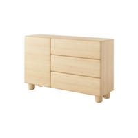 KOMMODE 130 cm Bloom, 3 Schubladen, Eiche Vicenza - Eichefarben, Holz (130/80/38cm) - Emporius