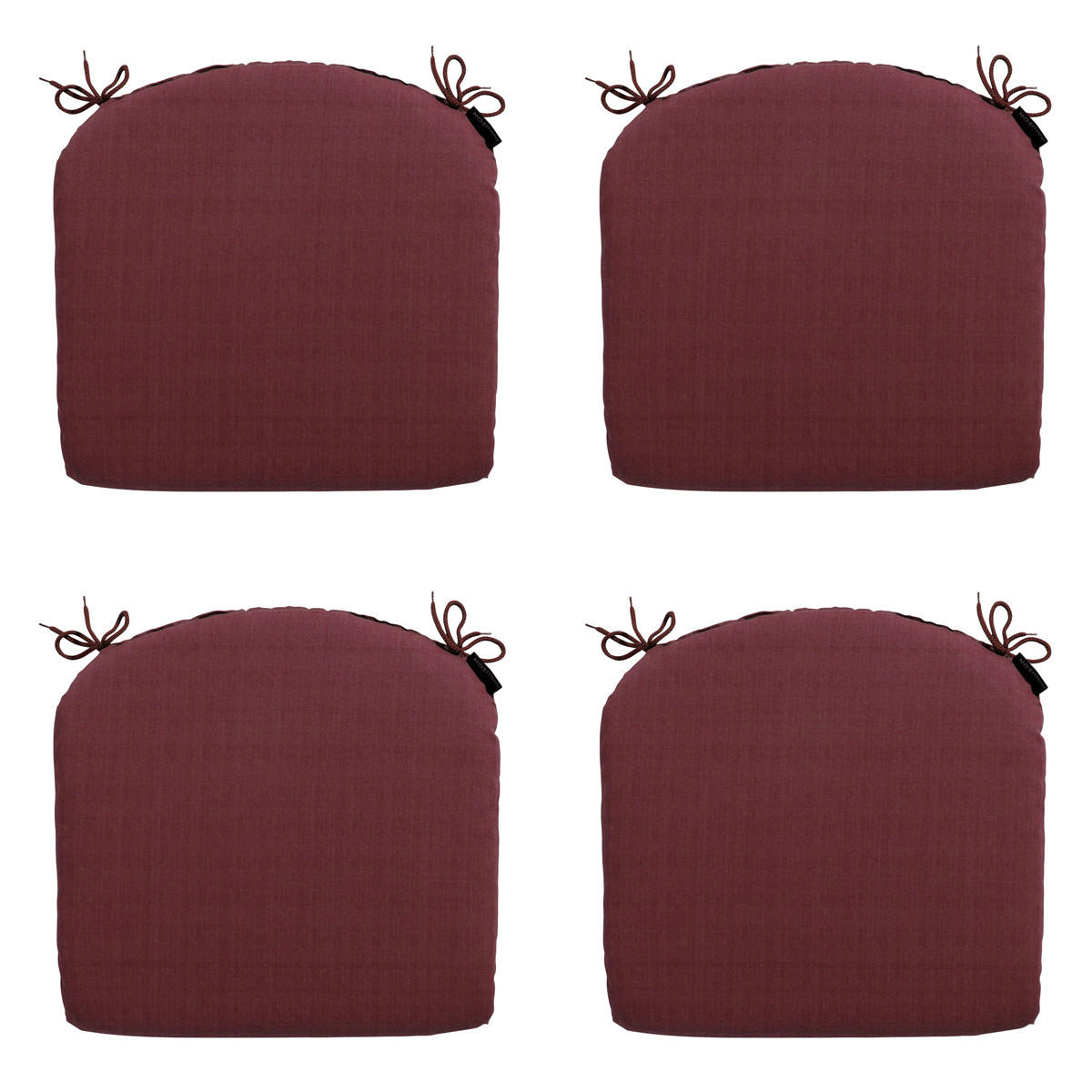 SITZKISSEN Panama 46/48 cm 4er-Set - Dunkelrot, Textil (48/4/46cm) - Madison