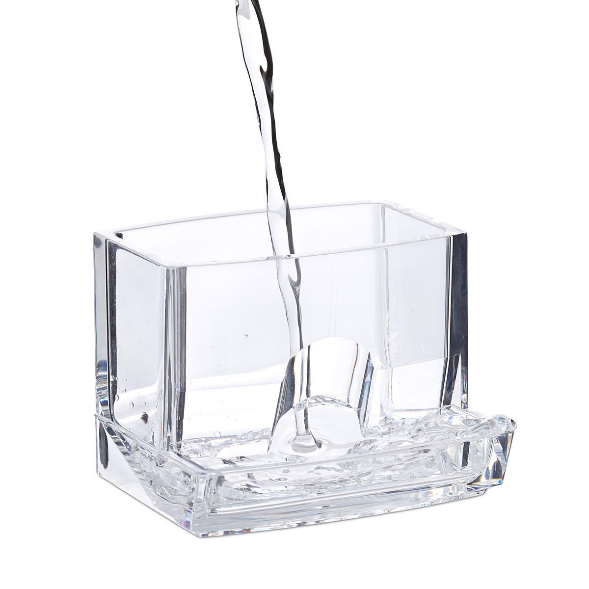 WATTESTÄBCHEN-AUFBEWAHRUNG - Transparent, Kunststoff (9/10/8cm) - Relaxdays