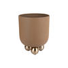 BLUMENTOPF Estilo Braun Ø26/32 cm - Braun, Metall (32cm) - Present Time