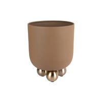 BLUMENTOPF Estilo Braun Ø26/32 cm - Braun, Metall (32cm) - Present Time