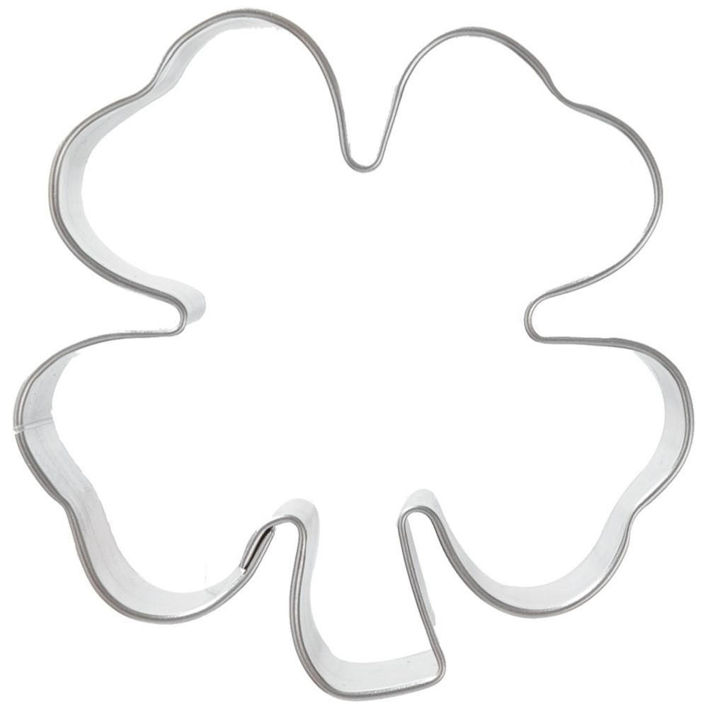 AUSSTECHFORM Kleeblatt 6 cm Silber - Silberfarben, Metall (6/1.7/6cm) - Orion 