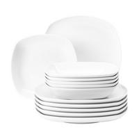 TAFELSERVICE Lido weiß 12er Set - Weiß, Keramik (1/1/1cm) - Seltmann Weiden