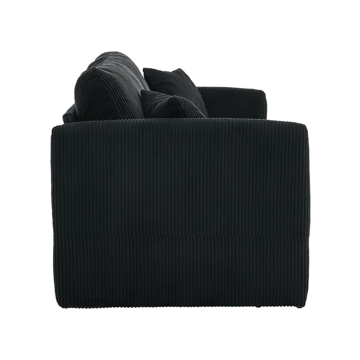 SCHLAFSOFA DE-35218 multifunktional umwandelbar Schwarz - Schwarz, Textil (88/84/182cm) - ComfortXL