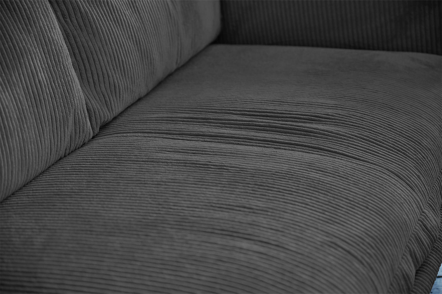 Thumbnail - Kawola Ecksofa, Grau, Textil, 3-Sitzer, Füllung: Schaumstoff, Ottomane links, L-Form, 294x184 cm, Wohnzimmer, Sofas & Co...