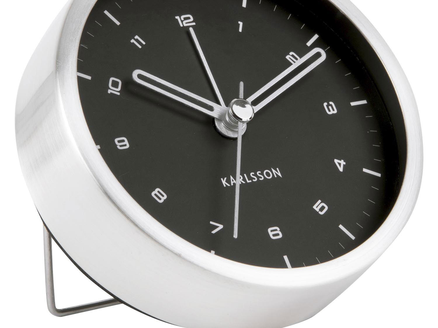 WECKER Weiß 9/9 cm - Weiß, Metall (9/9/3cm) - KUNSTLOFT