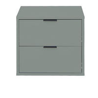 KOMMODE Erna 51x45x47 Pinie Green matt Lack - Grün, Holzwerkstoff (51/47/45cm) - 58aufmkessel