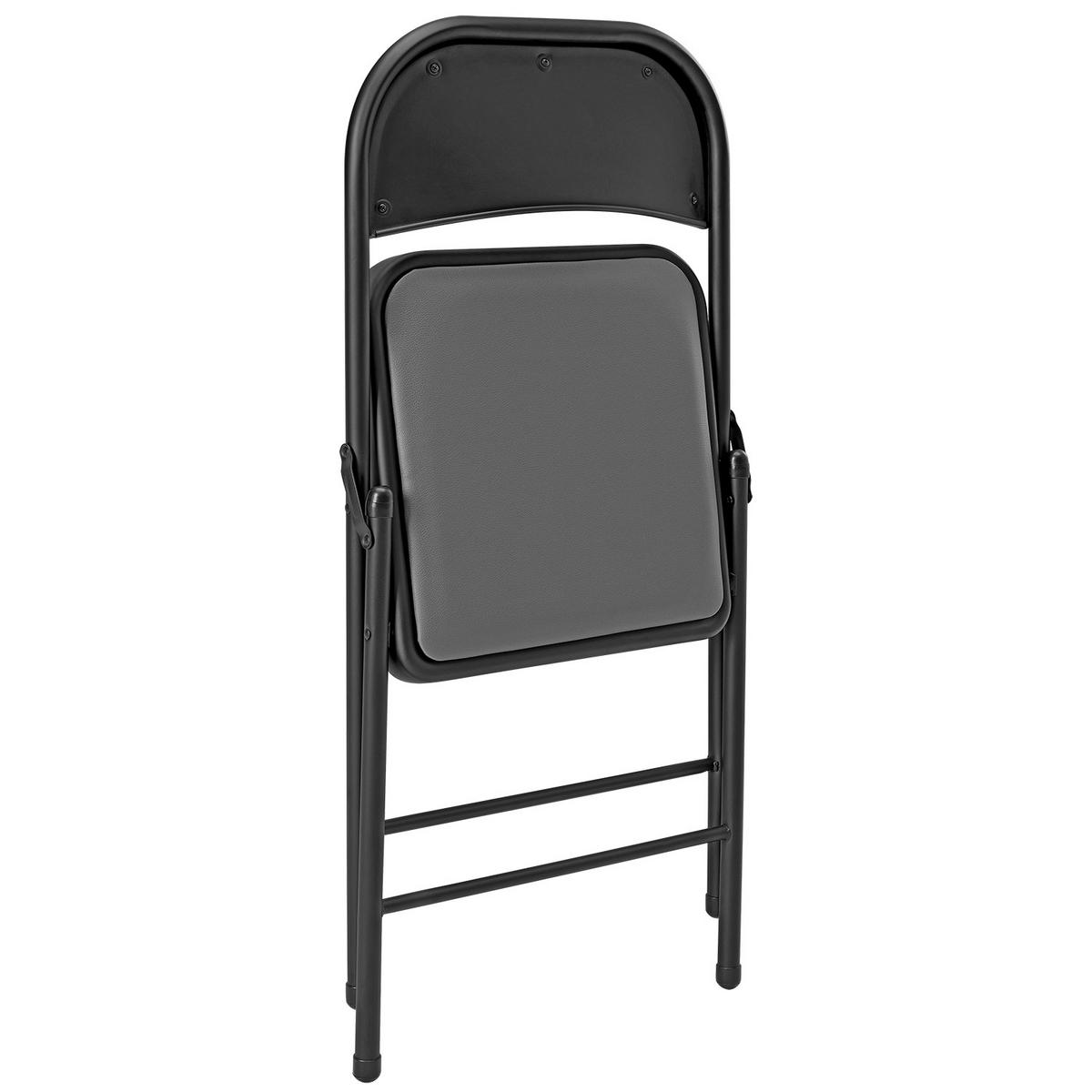 STUHL-SET 6 TLG. - Schwarz/Grau, Kunststoff/Metall (46/80/50cm) - pro.tec