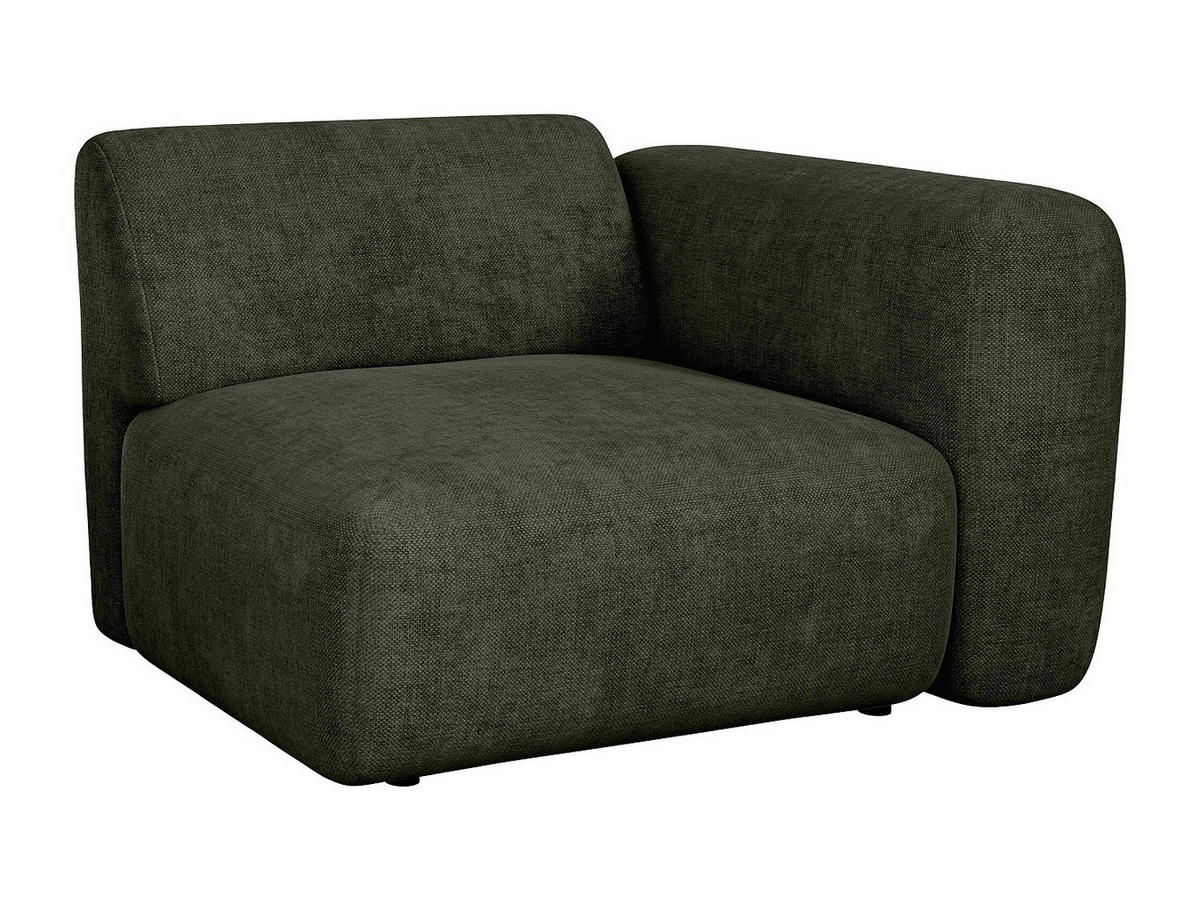 SESSEL mit gerader Rückenlehne - 1 Person - stoff - grün Pogni - Grün, Textil (103/73/97cm) - Vente-Unique