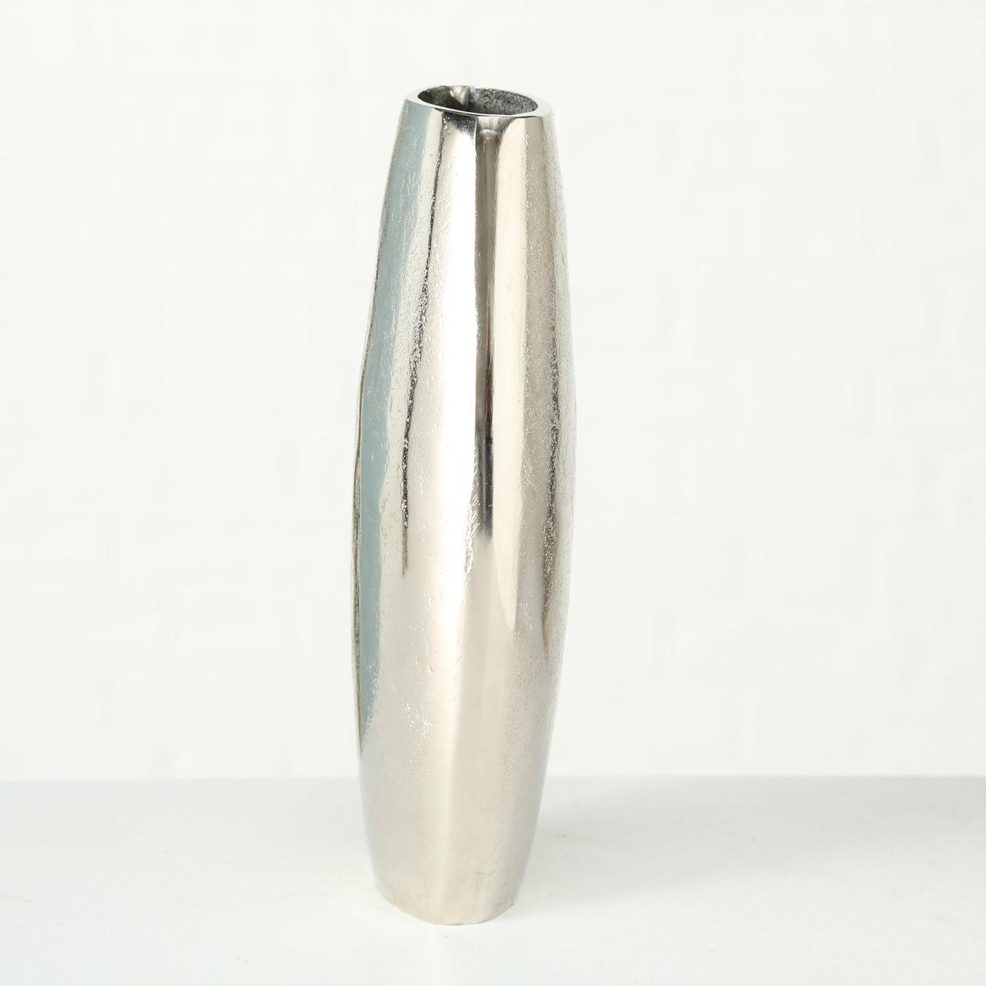 VASE Metall Flaire 22 cm - Silberfarben, Metall (22cm) - Boltze Home