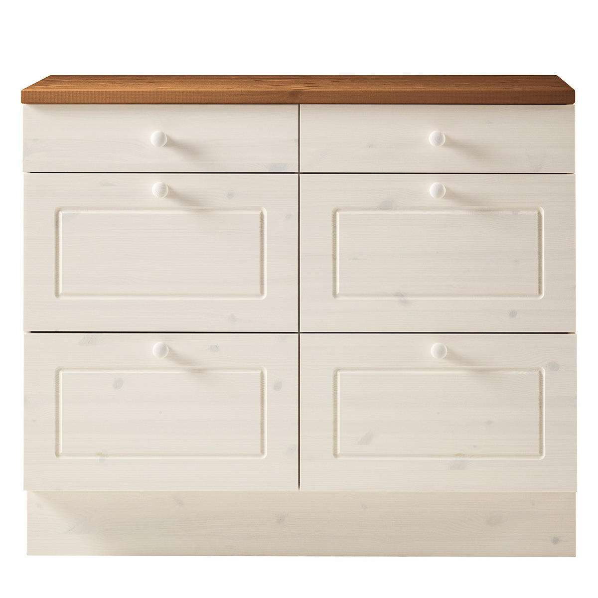 KÜCHENZEILE - Kiefer massiv - Kieferfarben, Holz (200/205/60cm) - home24