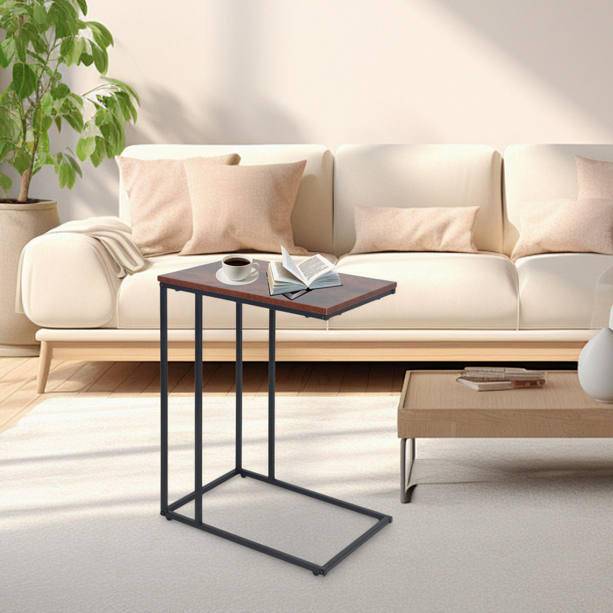 BEISTELLTISCH - Multicolor, Holzwerkstoff/Metall (35/50/64cm) - Relaxdays