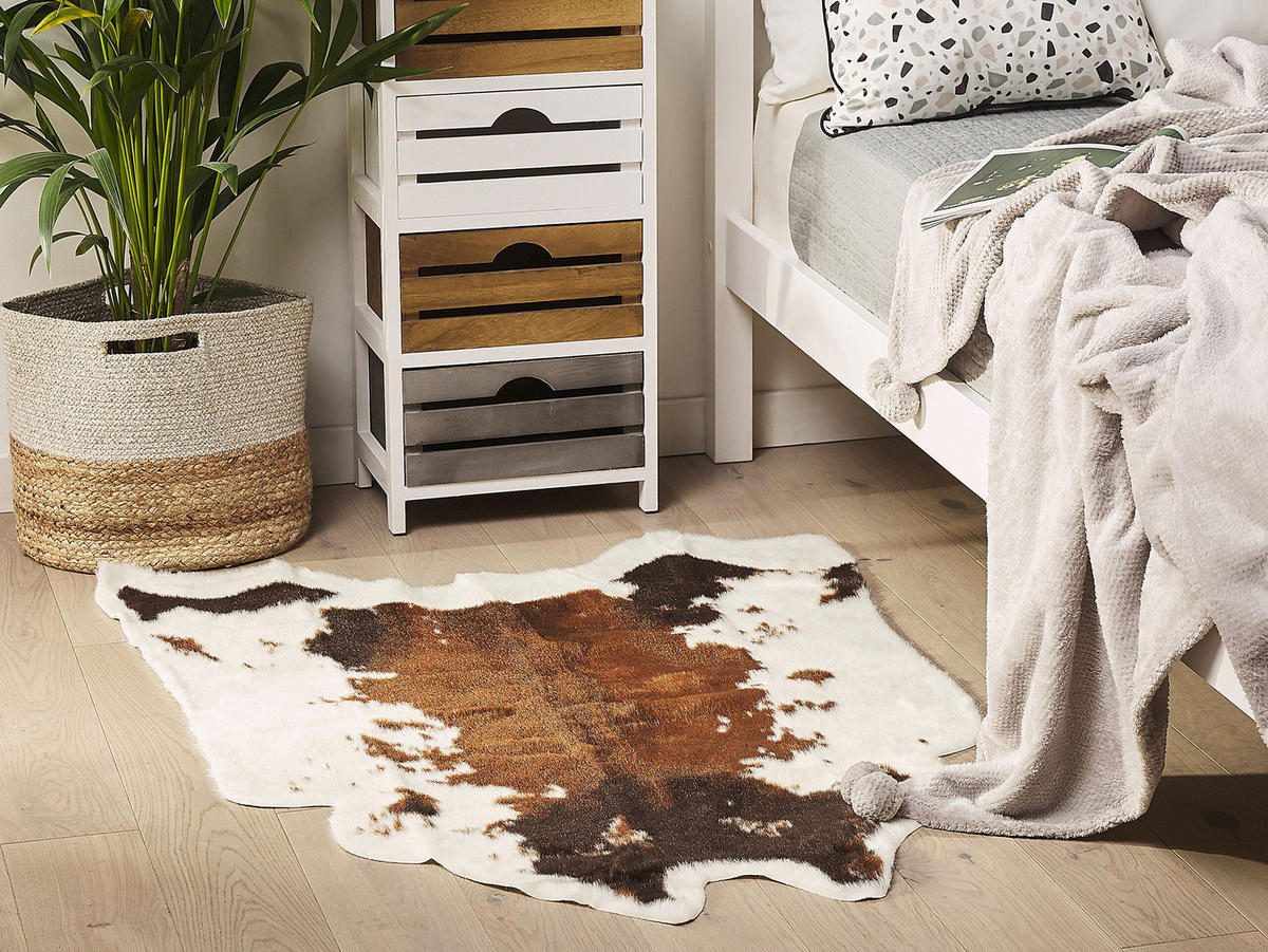 KUNSTFELL-TEPPICH Nambung 90/60 cm - Braun, Kunststoff (60/90cm) - Beliani