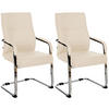 SCHWINGSTUHL 2er Set Stoff creme - Creme, Textil/Metall (55/88/60cm) - CLP