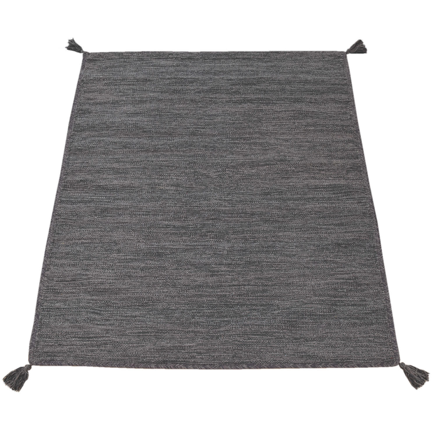 HOCHFLORTEPPICH 160/220 cm Kilim 210 - Grau, Naturmaterialien (160/220cm) - Paco Home