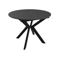 TISCH Leia 100 Ausziehbar - Schwarz, Holzwerkstoff/Metall (100/100/76cm) - MIRJAN24