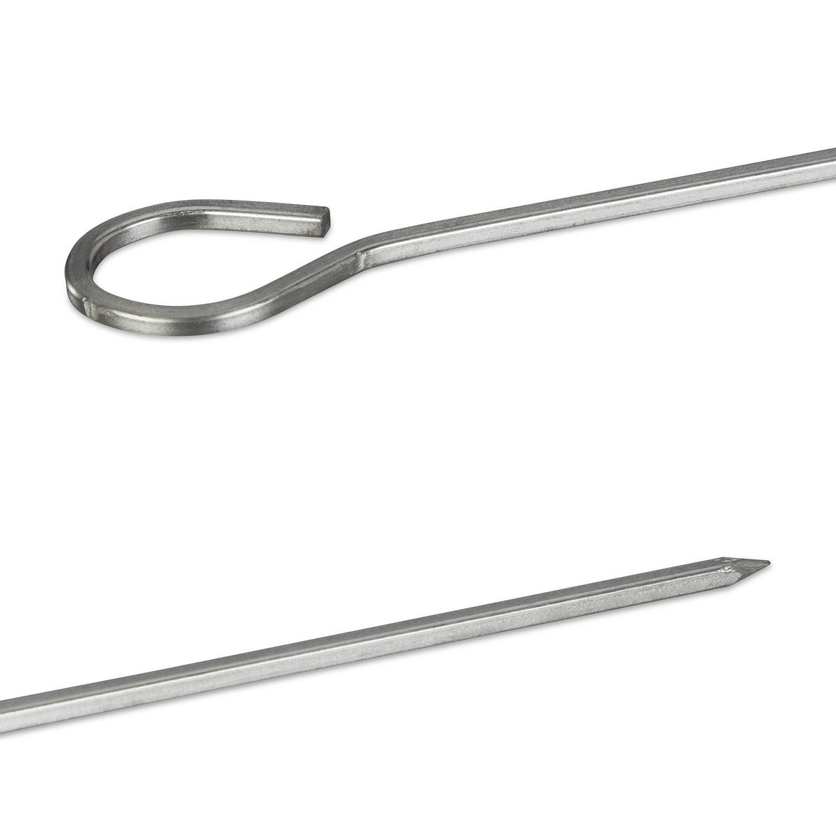 30XSCHASCHLIKSPIESSE - Silberfarben, Metall (0.3cm) - Relaxdays