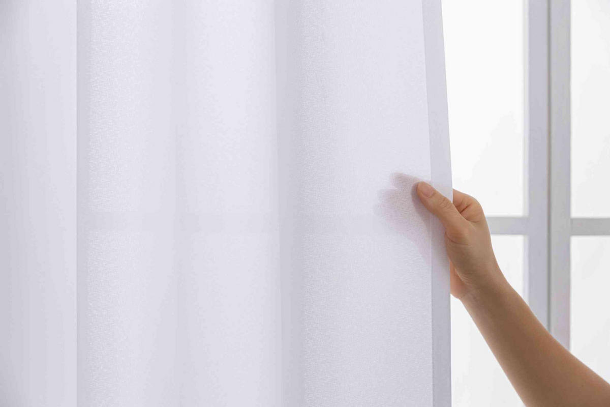 GARDINE Wellenvorhang Wien 245x300 cm Weiß - Weiß, Textil (300/245cm) - Gardinenbox