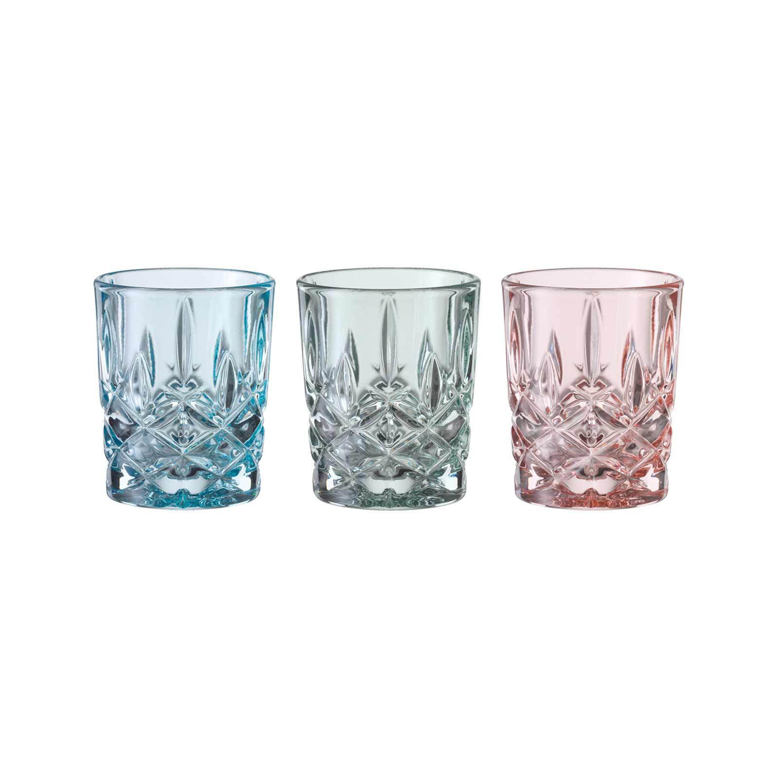 STAMPER FRESH COLORS Noblesse bunt 55 ml 3er Set - Multicolor, Glas (0.055L) - Nachtmann