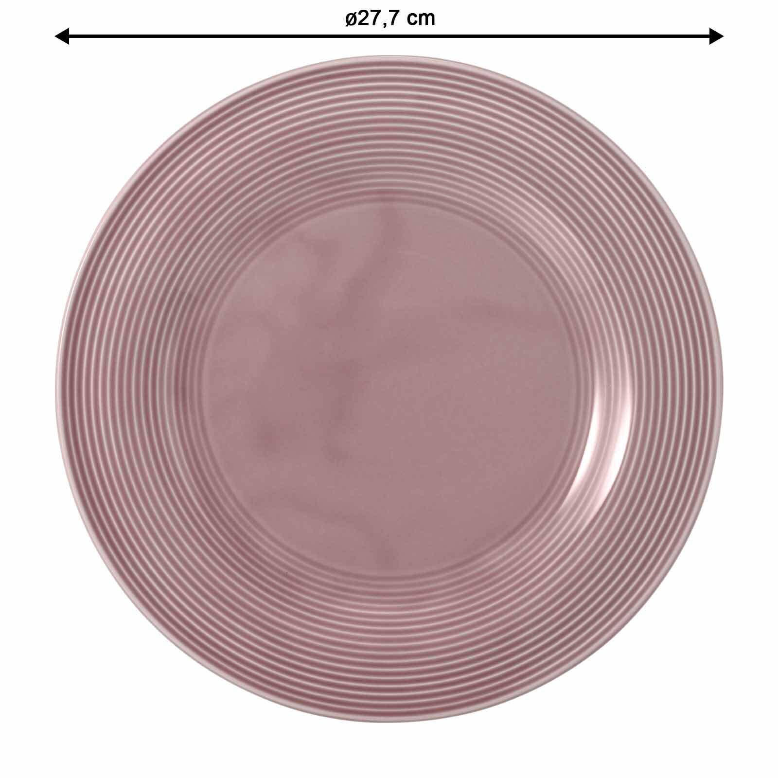 SPEISETELLER Beat Color Glaze Altrosa ø 27,7 cm 6er Set - Rosa, Keramik (27.7cm) - Seltmann Weiden