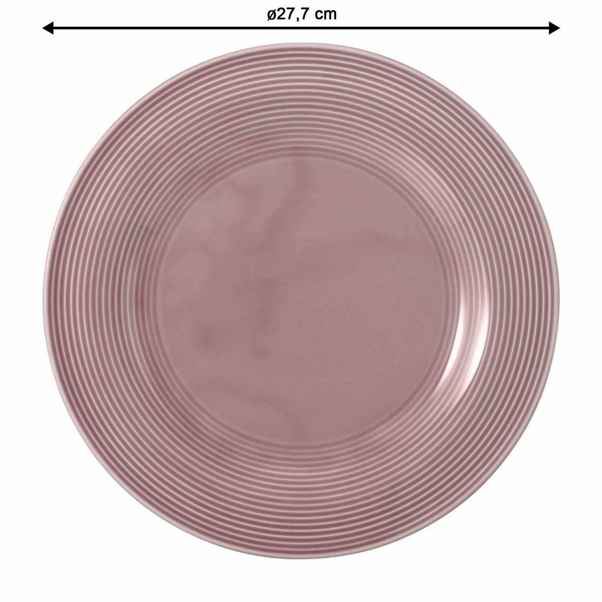 SPEISETELLER Beat Color Glaze Altrosa ø 27,7 cm 6er Set - Rosa, Keramik (27.7cm) - Seltmann Weiden