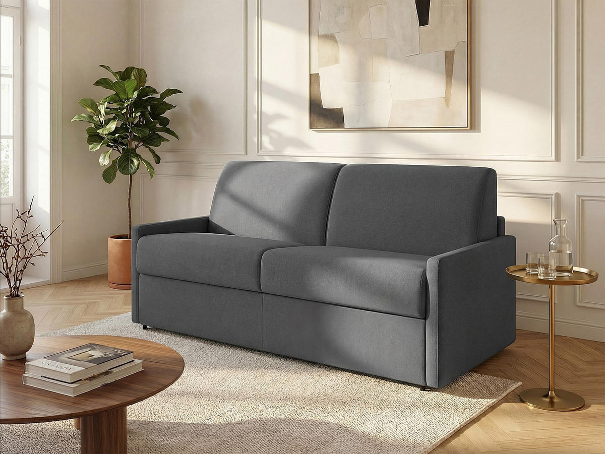 SCHLAFSOFA - 3 Personen - stoff - grau Calife - Grau, Textil (170/99/223cm) - Vente-Unique