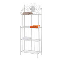 STANDREGAL Florenz weiß - Weiß, Metall (66/175/32cm) - TPFGarden
