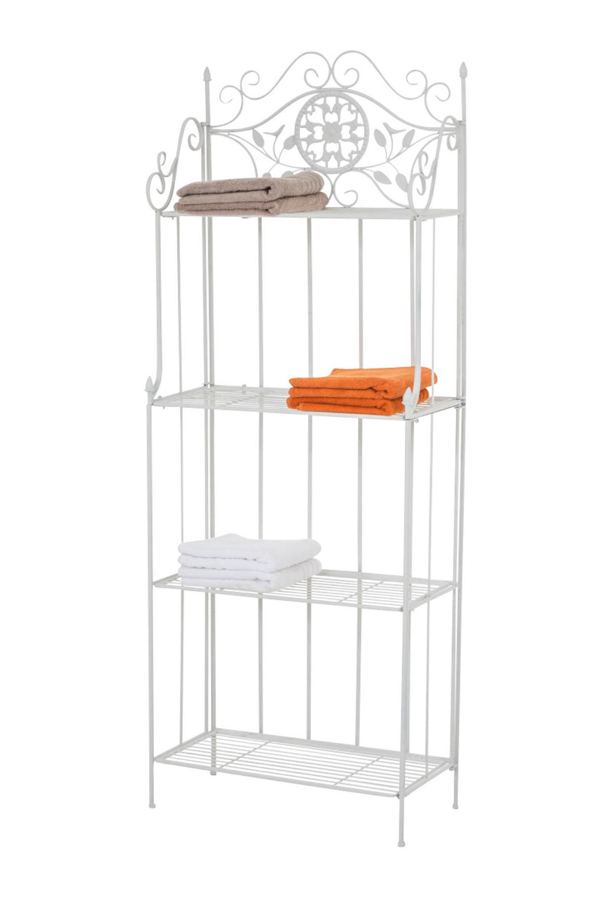 STANDREGAL Florenz weiß - Weiß, Metall (66/175/32cm) - TPFGarden
