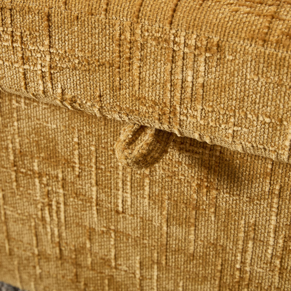 FERNSEHSESSEL Relaxsessel,Polsterliege mit Stauraum,Chenille,Gelb - Gelb, Holz (84.5/87/125cm) - LVHOM