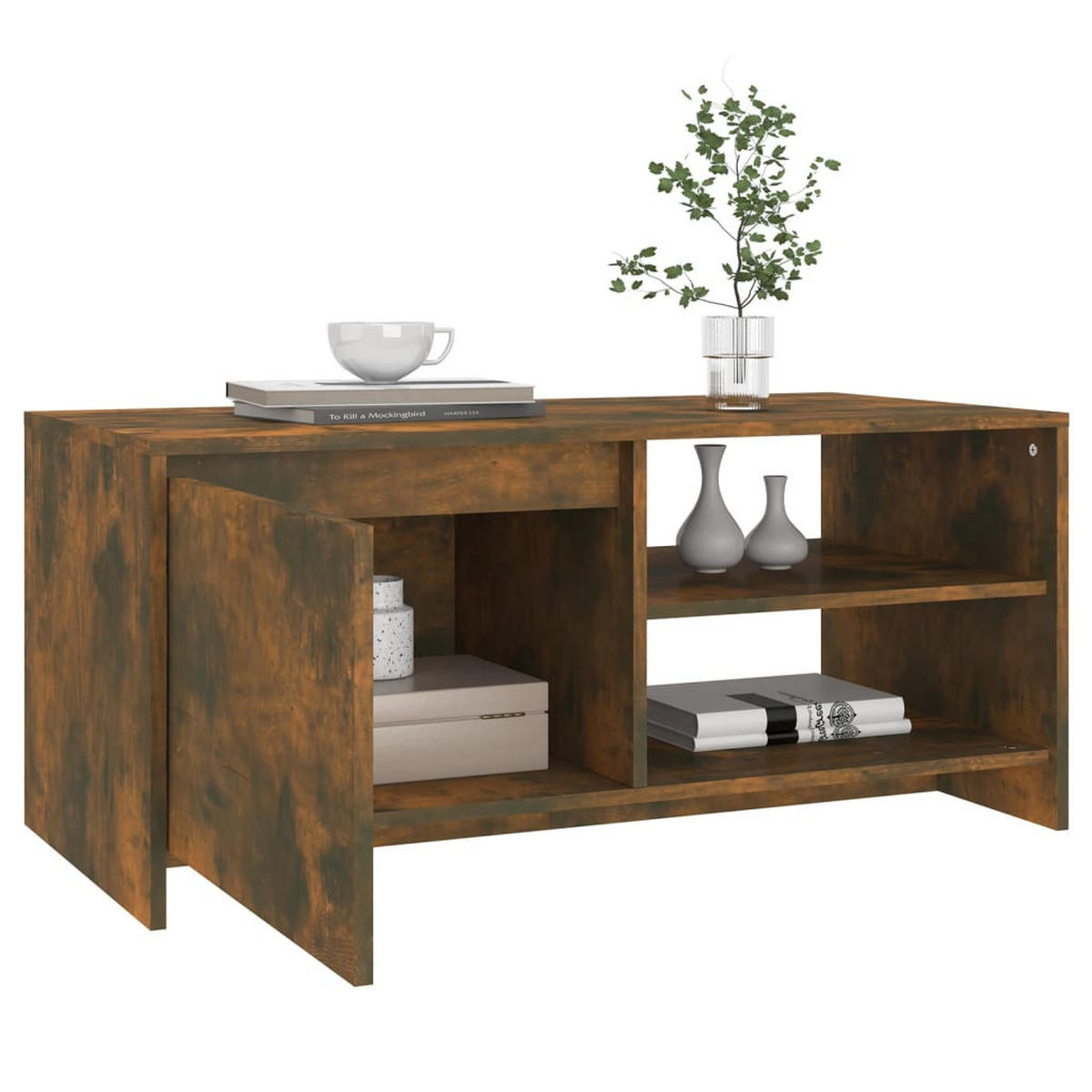 COUCHTISCH Räuchereiche 102x50x45 cm Holzwerkstoff - Braun, Holzwerkstoff (102/50/45cm) - furnicato