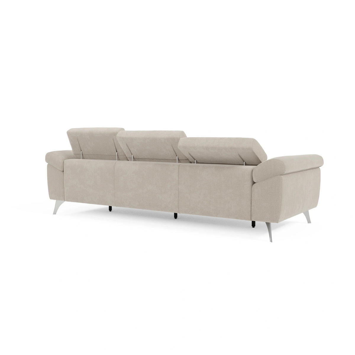 LINEARSOFA Donatello - Creme, Metall (265/76/102cm) - Divani.store