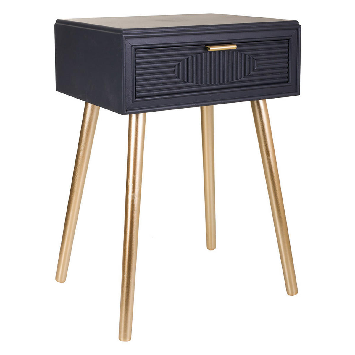 NACHTTISCH aus Holz, grau, 47x39x67cm - Grau, Holzwerkstoff (47/67/39cm) - Wanderlust