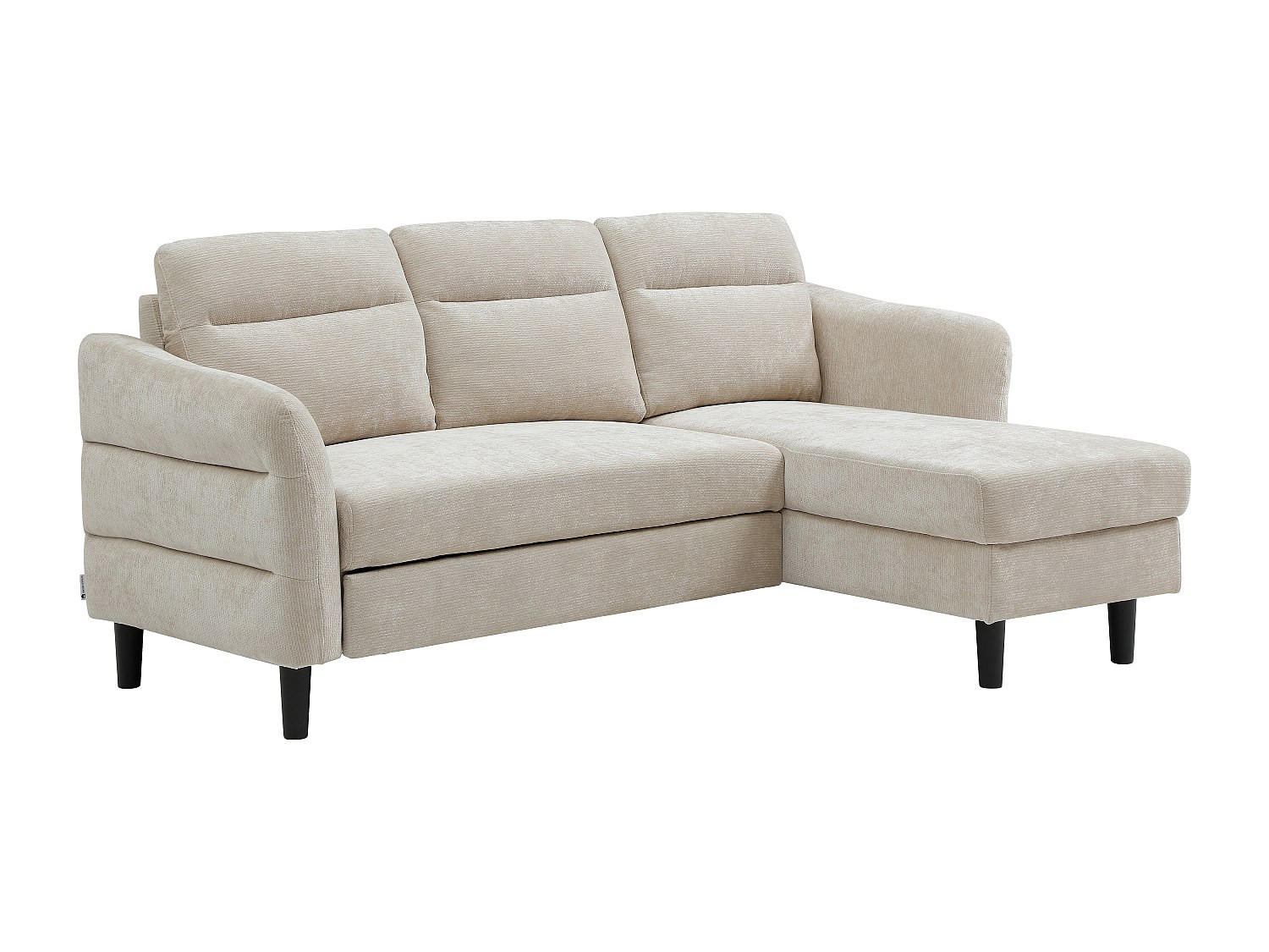 SCHLAFSOFA - -Sitzer - Stoff - Beige - - Beige, Textil (206/90/139cm) - Vente-Unique