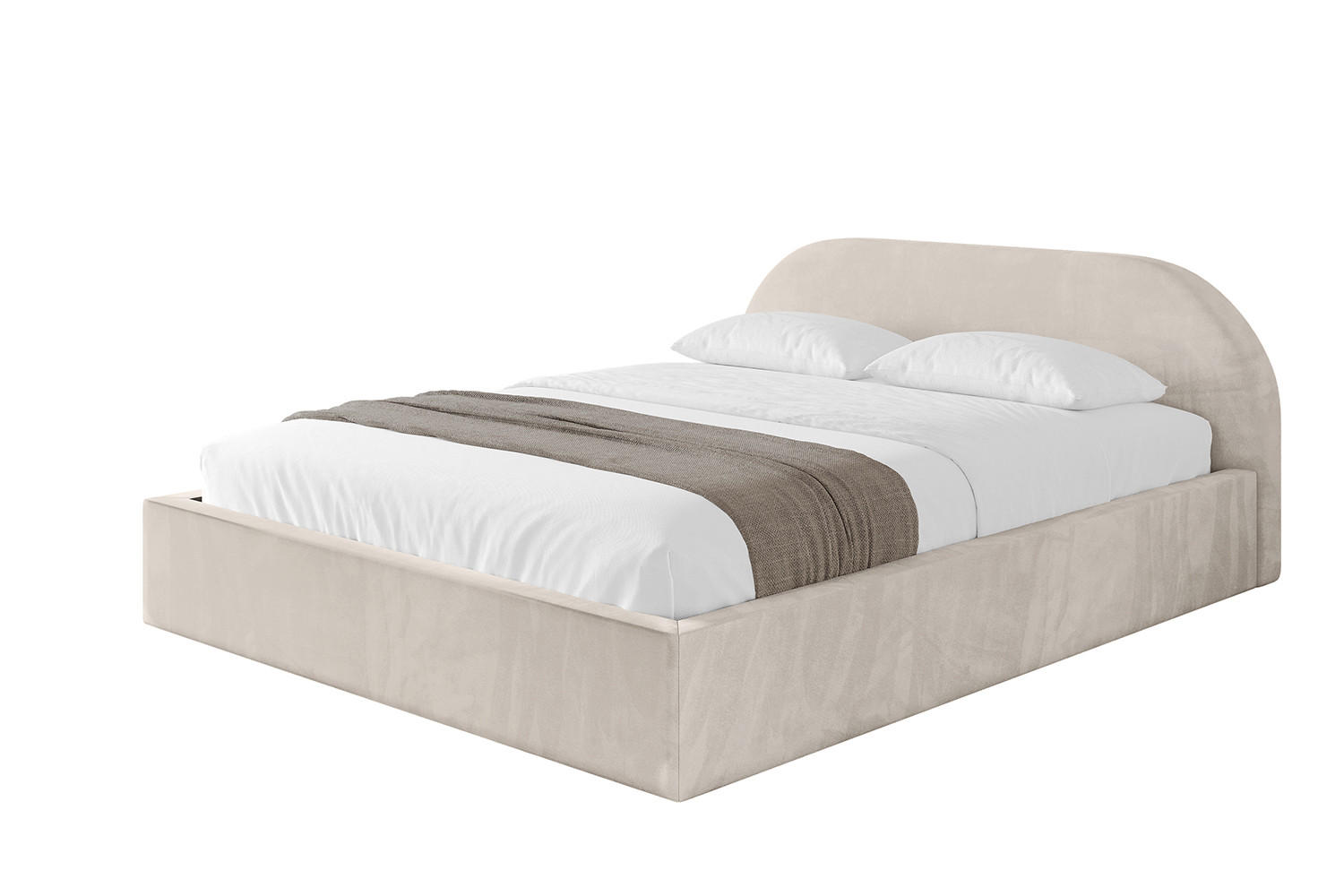 POLSTERBETT mit Bettkasten und Lattenrost, Bett mit Matratze H3/H4 - TIVON-V1 180x200 Beige - Beige, Holzwerkstoff/Textil (180/200cm) - ALTDECOR