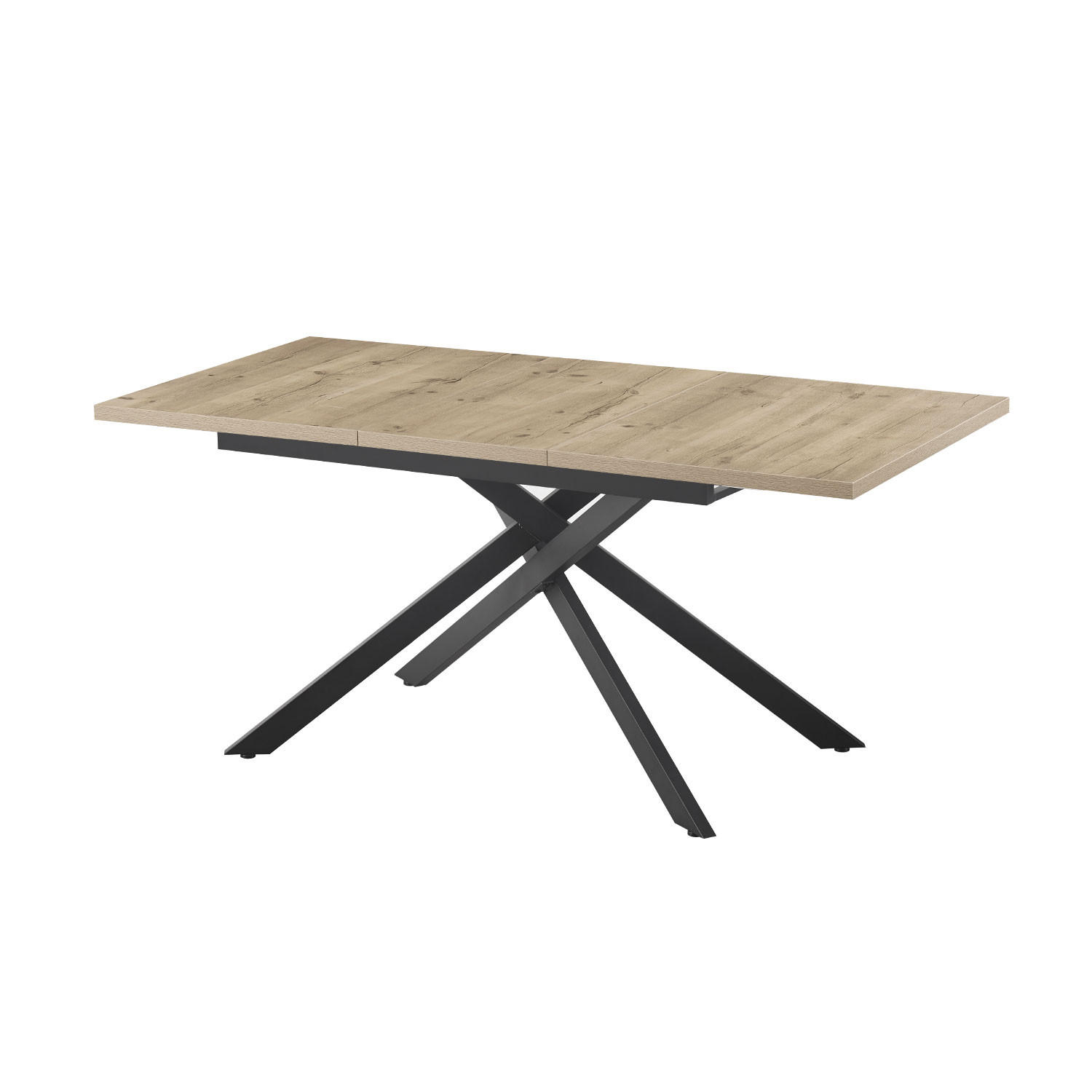 ESSTISCH LARS 120-160/80/76 cm Sandeiche - Sandfarben, Holz (80/120/76cm) - B&D Home