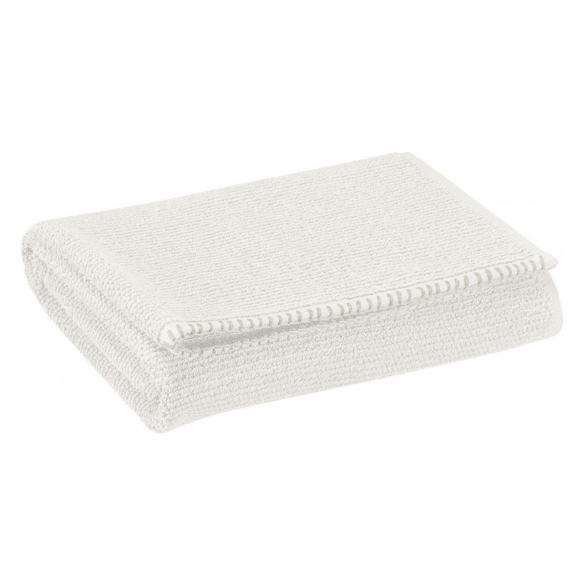 GÄSTETUCH Bora schneeweiß 30 x 50 cm - Weiß, Textil (30/50cm) - Vivaraise