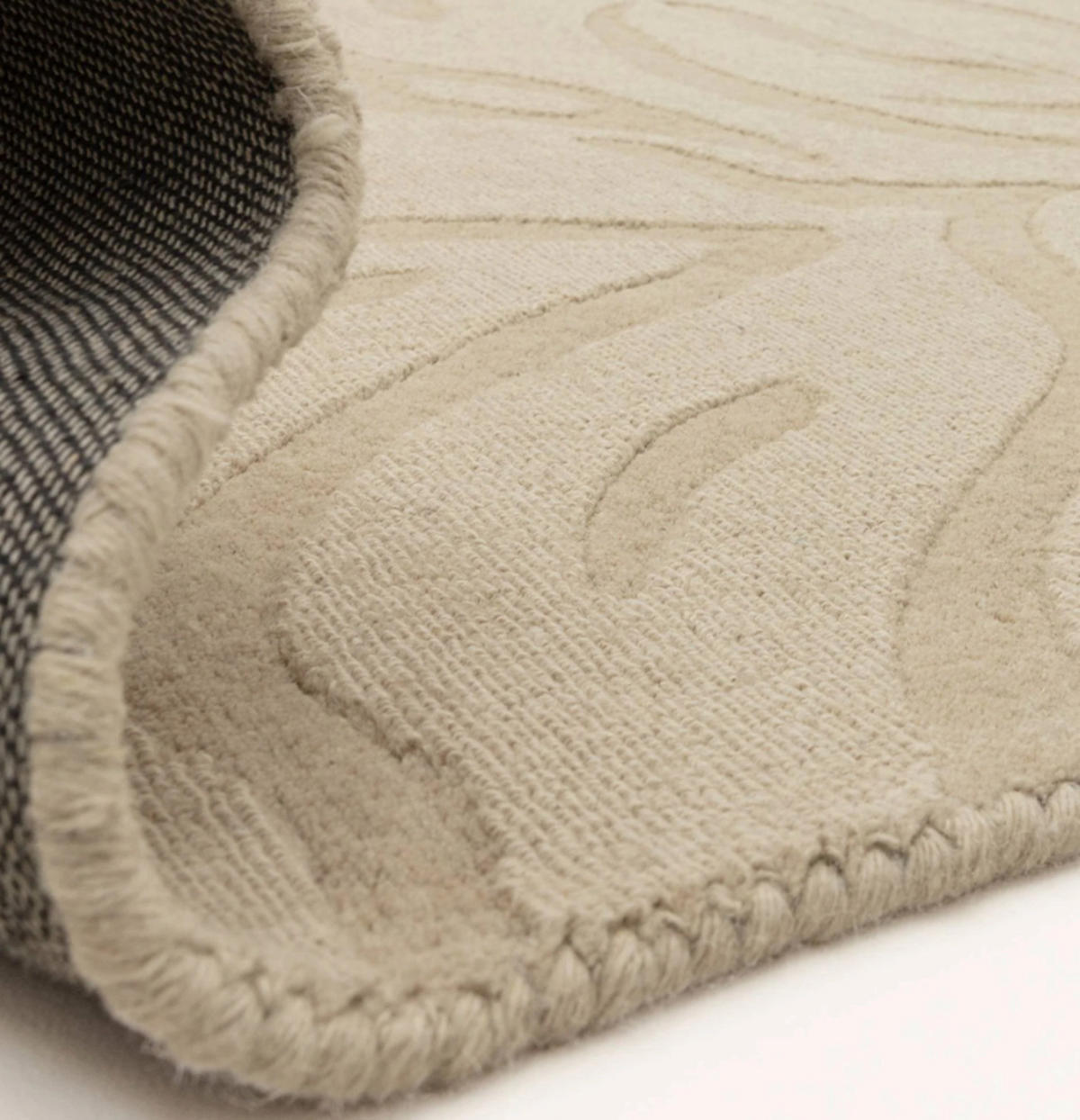 TEPPICH modern Flachgewebe MILL Beige 160 x 230 cm - Beige, Naturmaterialien (160/230cm) - Novatrend