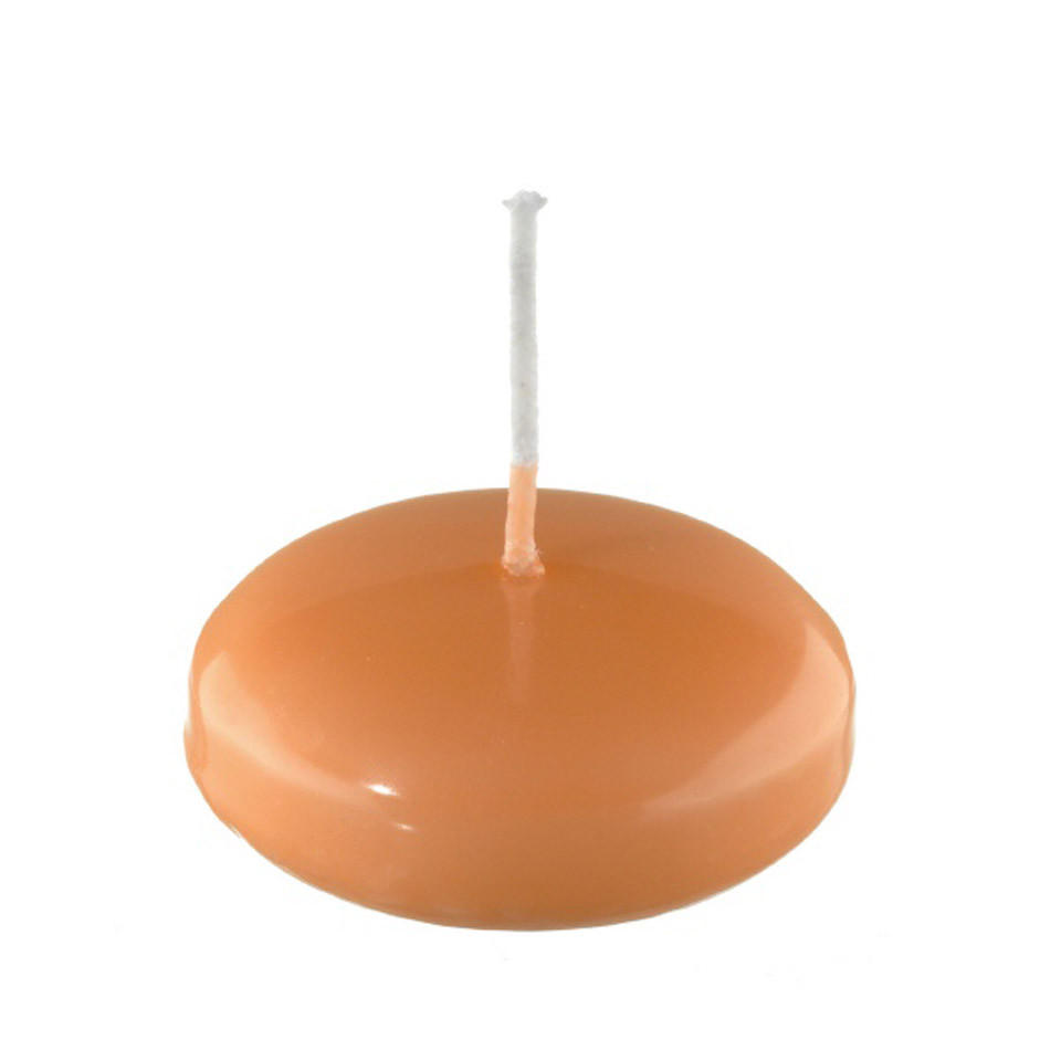 SCHWIMMKERZEN Lachs 26 x Ø 42 mm, 8 Stück - Koralle, Paraffin (4.2/2.6/2.6cm) - Kopschitz Kerzen