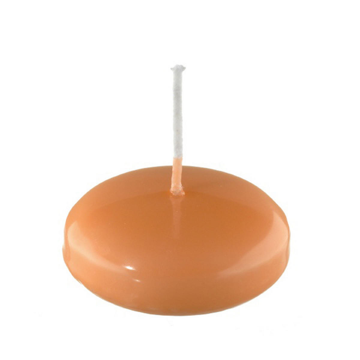 SCHWIMMKERZEN Lachs 26 x Ø 42 mm, 8 Stück - Koralle, Paraffin (4.2/2.6/2.6cm) - Kopschitz Kerzen